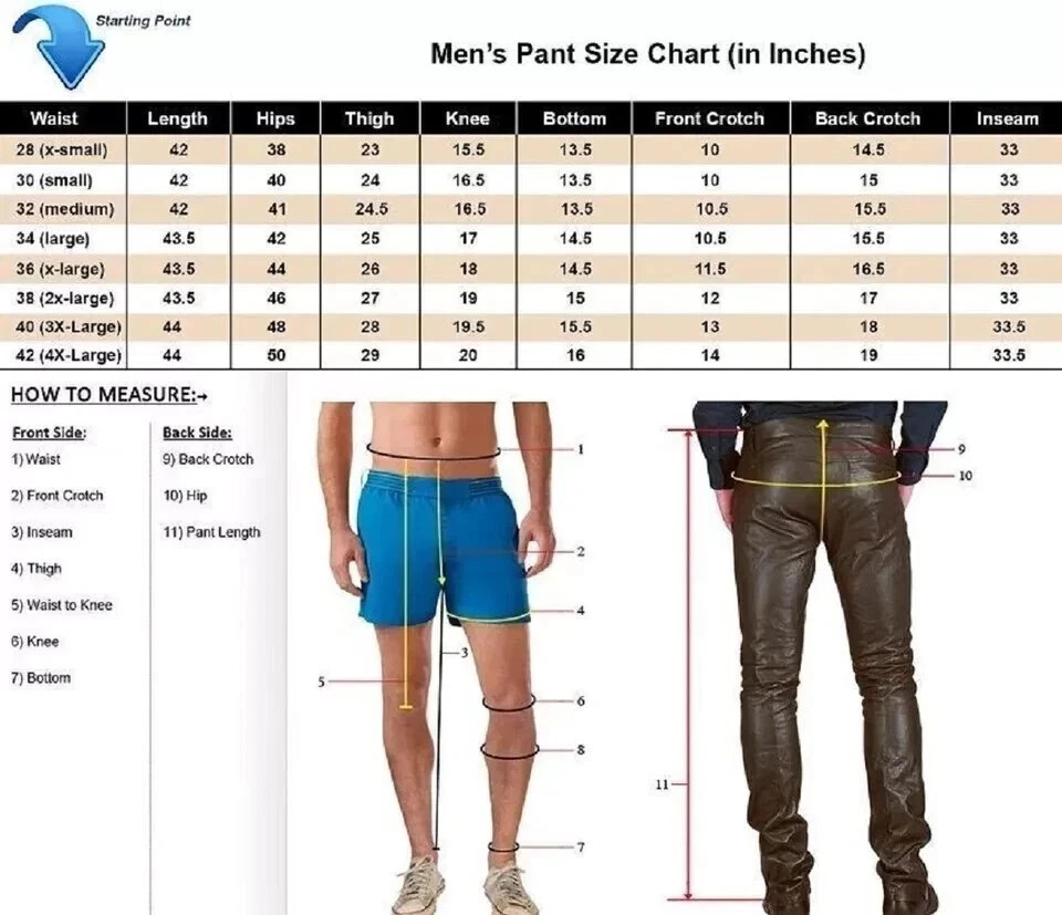 Men’s Real Cowhide Soft Leather Pants Western Pony Skin Hair-On Cowboy Style,NEW