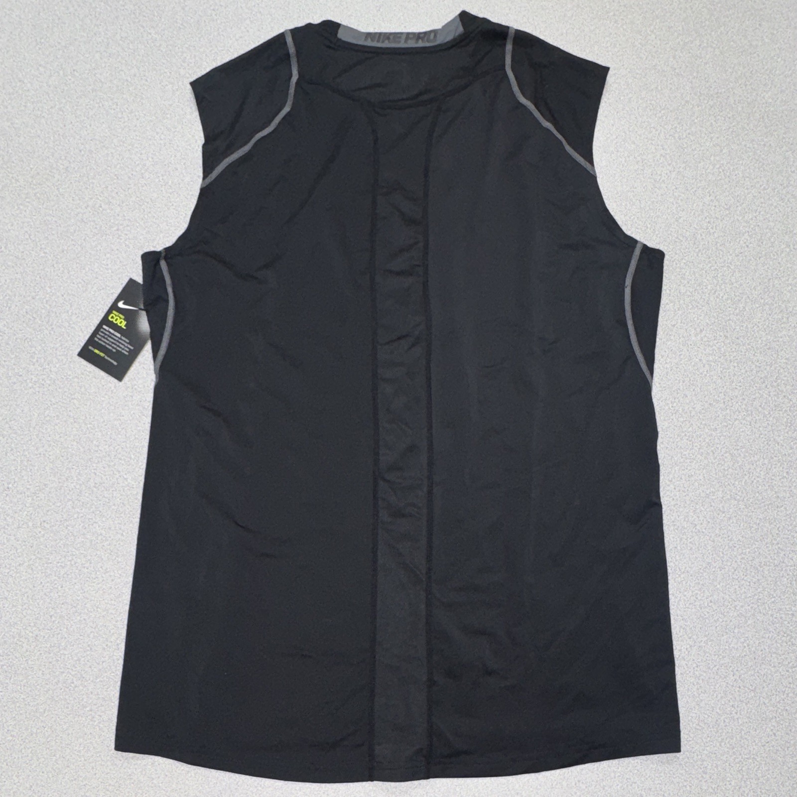 Nike Pro Cool Dri-FIT Men’s Compression Tank Top Black/Gray Men’s L