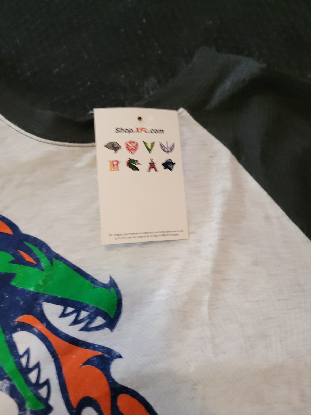 XFL Seattle Dragons Mens Mid Long Sleeve Size 3XL