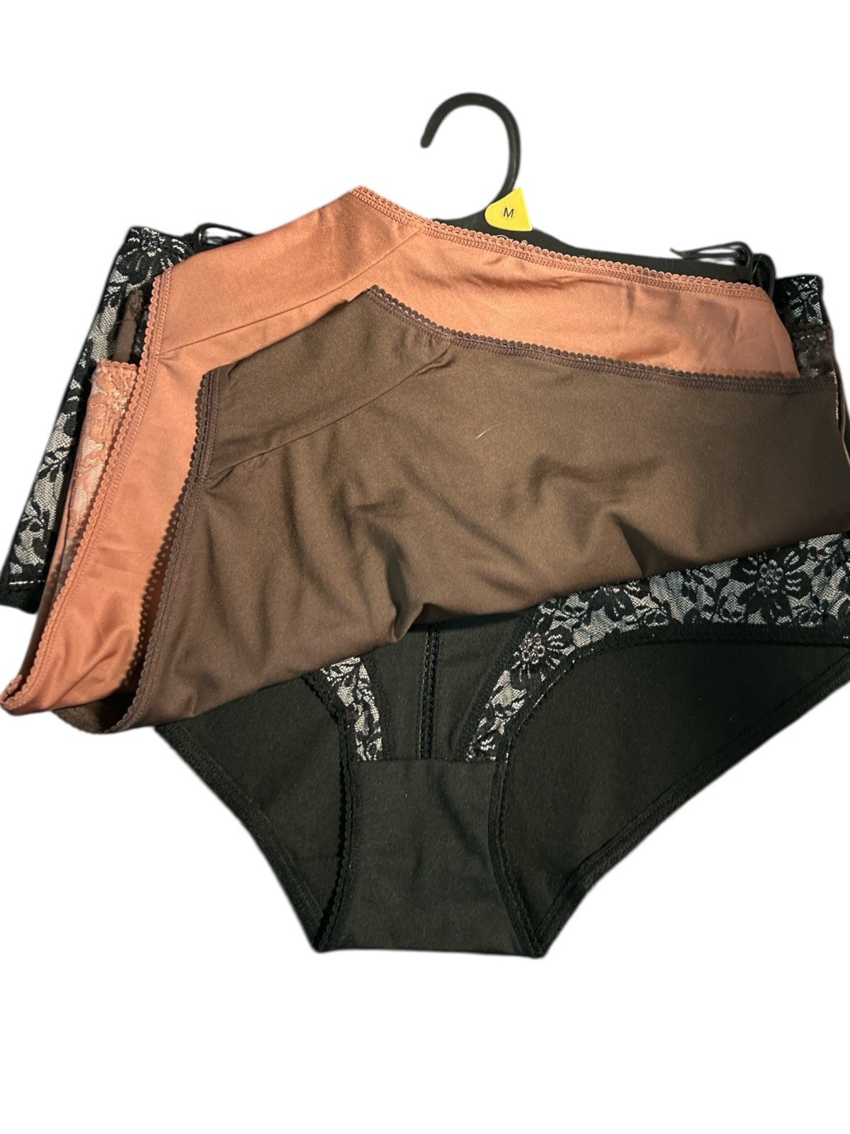 PRIMA VALENTINA 3 Pcs LACE BRIEFS HICUT~STYLE 68022~MULTICOLOR~SEAMLESS MF~L