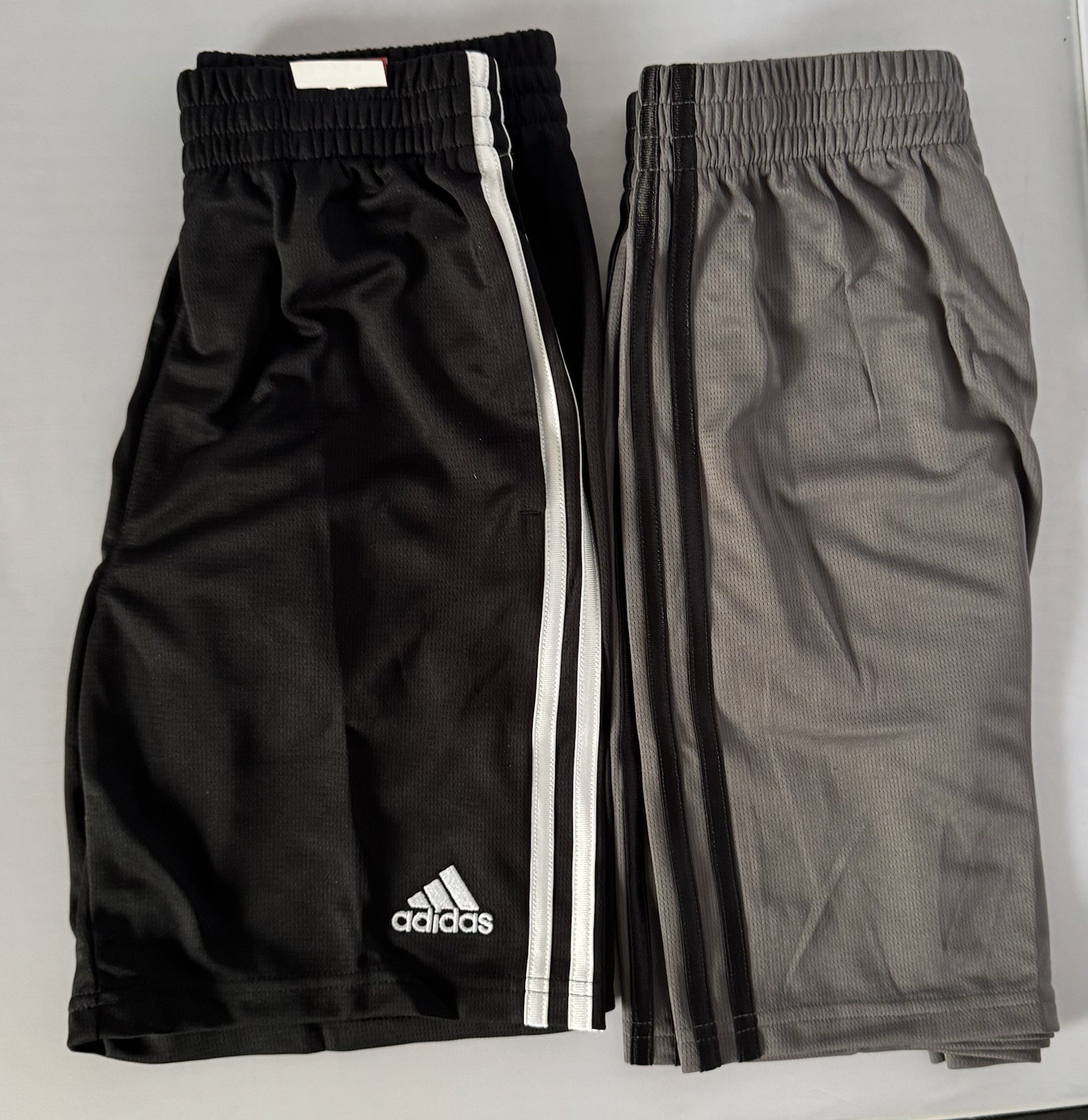 ADIDAS Youth Classic 3 Stripe Sports Athletic Active Shorts 2 Pack L-14/16