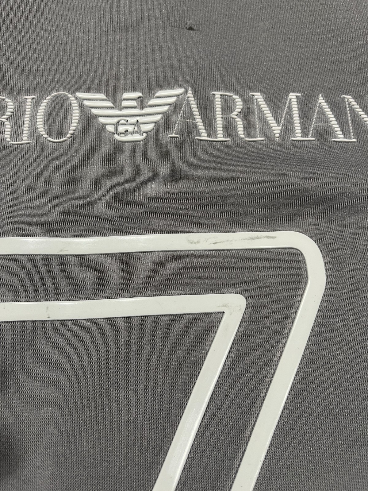Emporio Armani Jacket Mens Extra Large EA7 Gray Full Zip Track Jacket Stretch