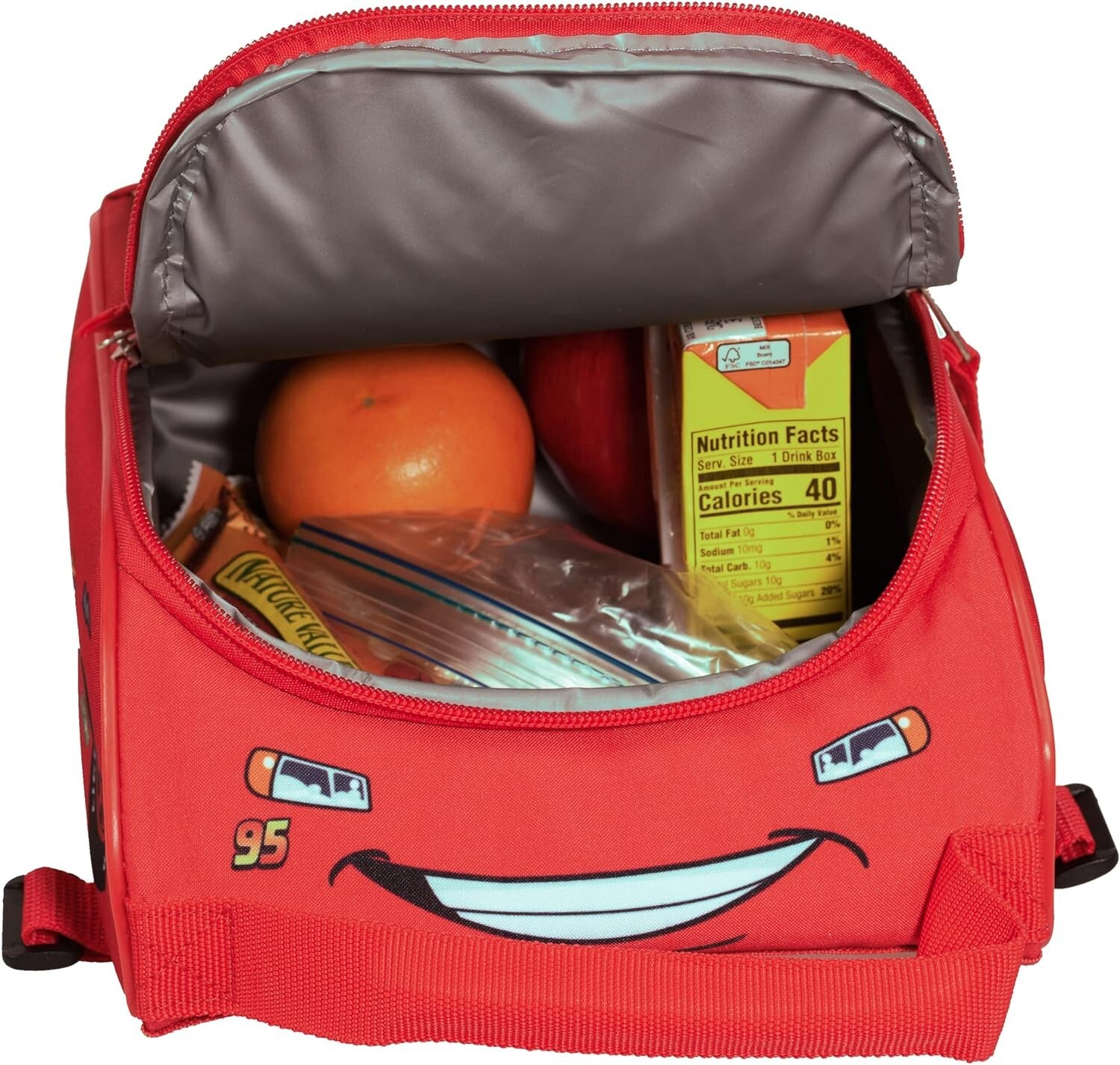 16″ Disney Cars 4 Piece Backpack School Bag Bookbag with lunch box & Waterbottle