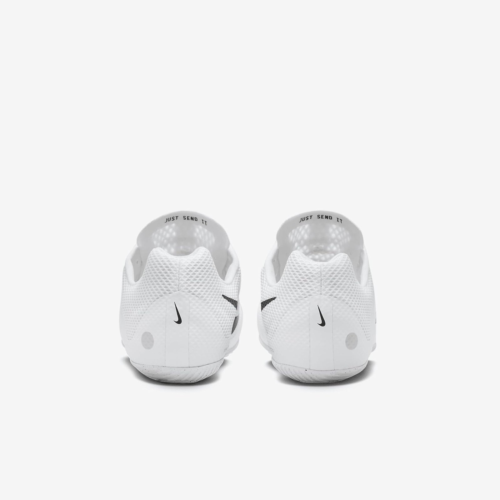 Nike Zoom Rival Sprint Track & Field Sprinting Spikes, White/Black-Metallic Silv