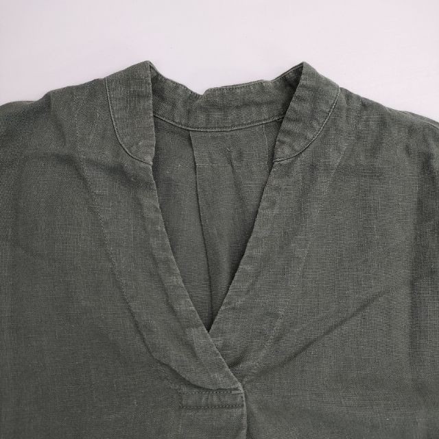 nest Robe Linen Wide Silhouette 01191-1093 Garment Dyed dress green 6-0513M∞
