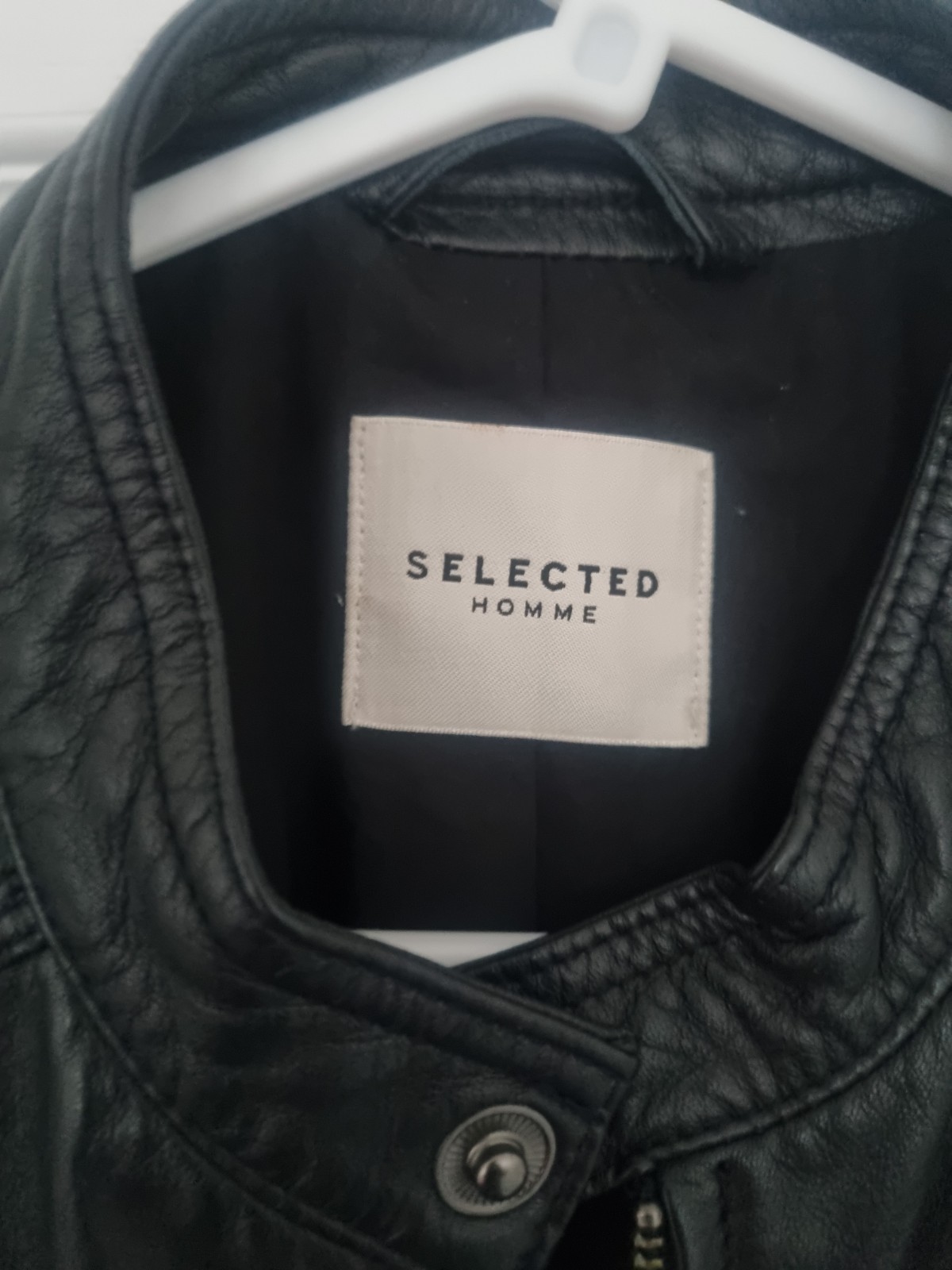 SELELECTED HOMME – LEATHER CLASSIC JACKET SIZE S GREAT CONDITION Pit2Pit 20″