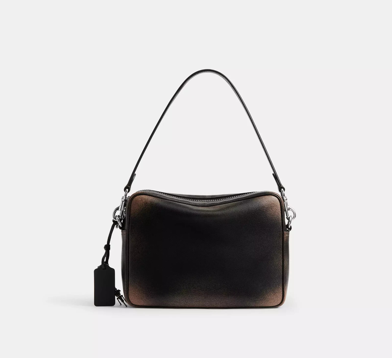 NWT Coach Dakota Crossbody Bag In Loved Leather CDS84 Black/Light Tan
