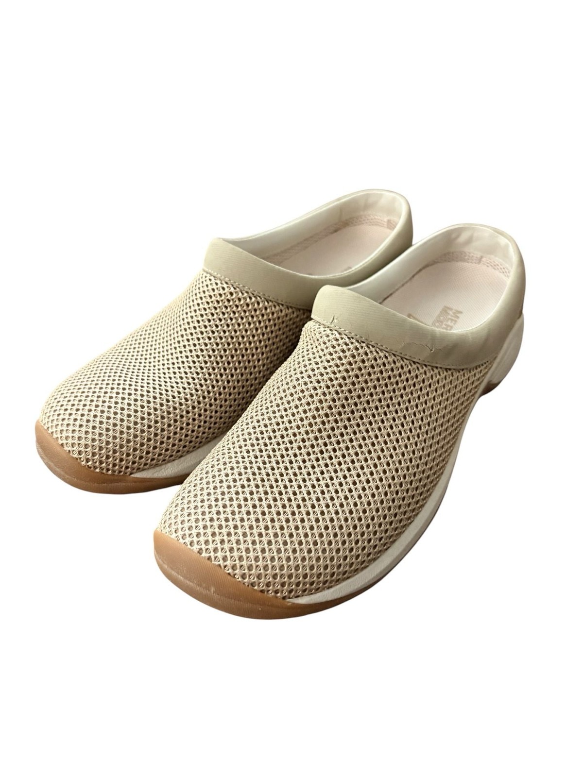 Merrell Encore Breeze Tan Mesh Slip-On Mule Clogs