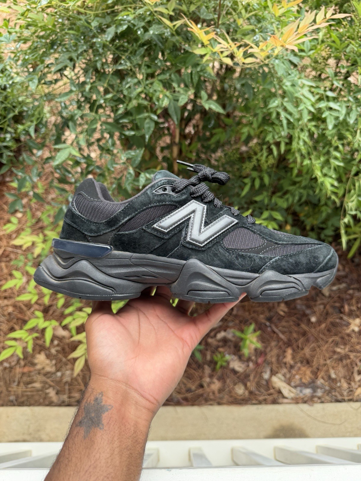 Size 9 – New Balance 9060 Triple Black Suede