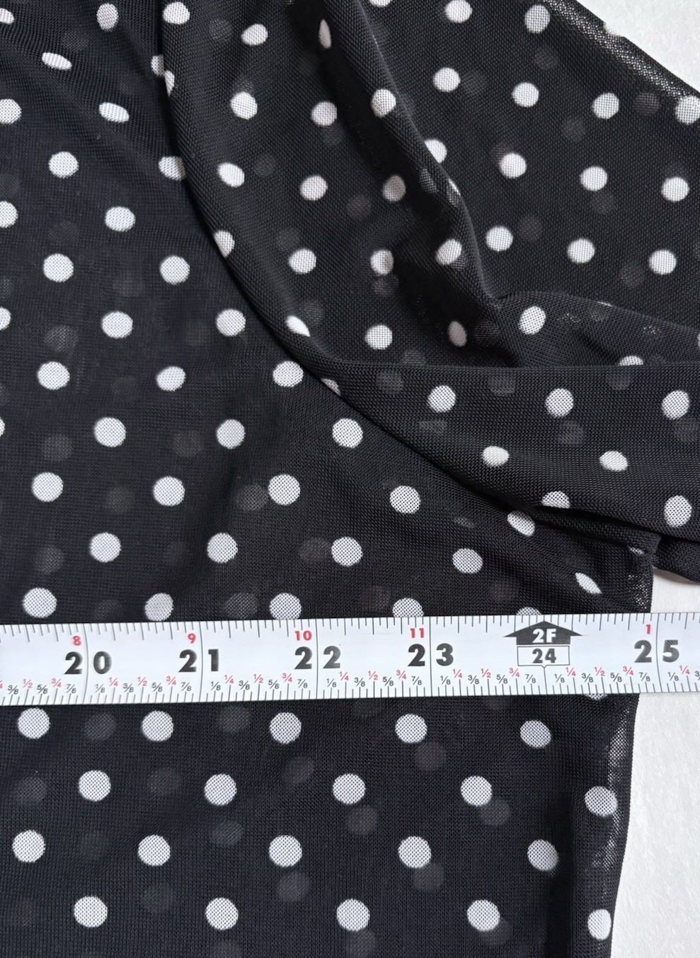Zero 2 Eight Plus 3X Sheer Mesh Polka Dot Open Front Cardigan Black White Draped