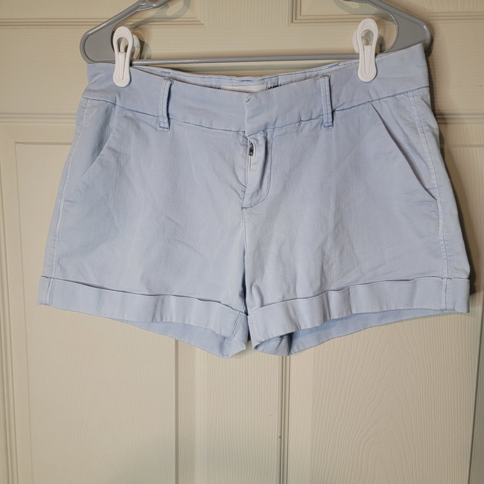 Dear John Women’s Size 30 Blue Cuffed Shorts Casual Summer Cotton Blend