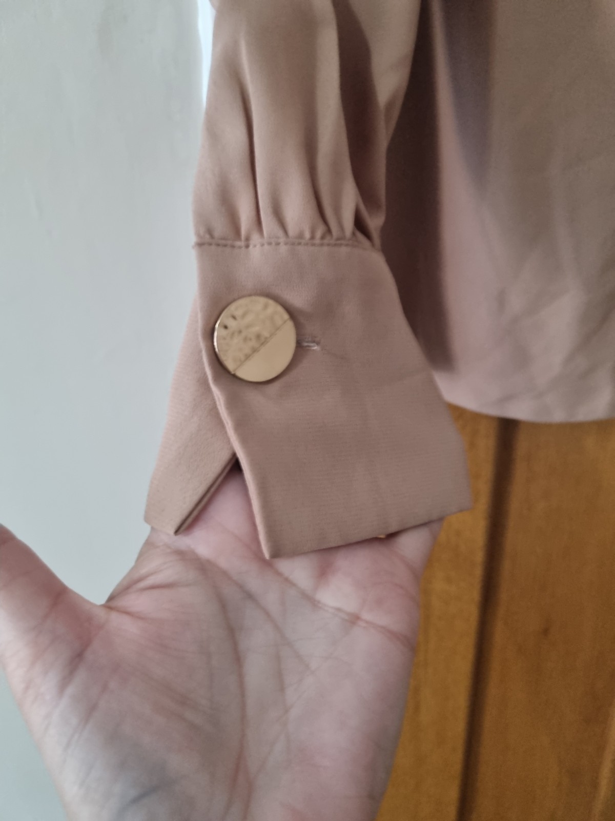 Beige Blouse By Dorothy Perkins Size 12