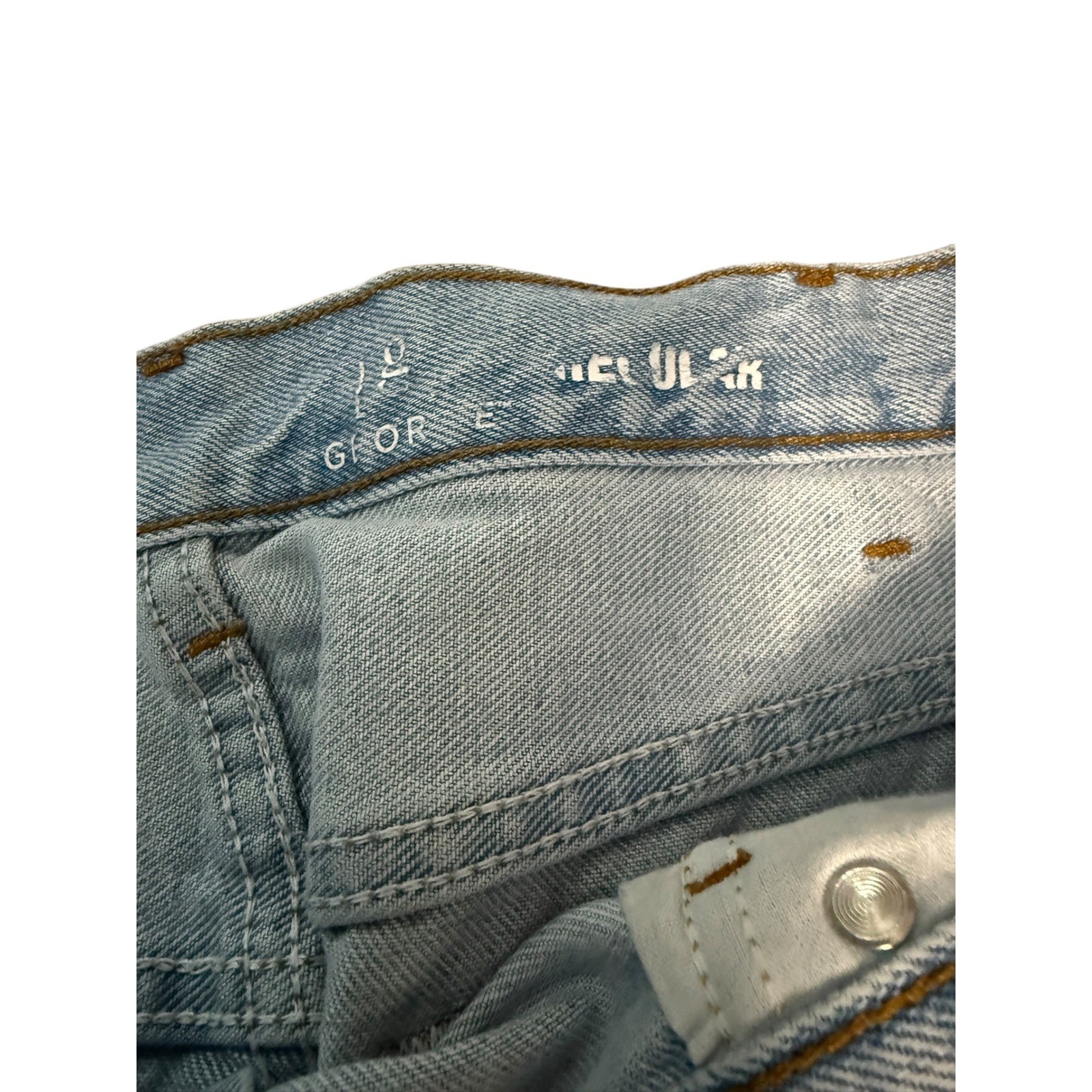 George Mens Regular Fit Light Wash Blue Denim Jeans 40×32 GM08465