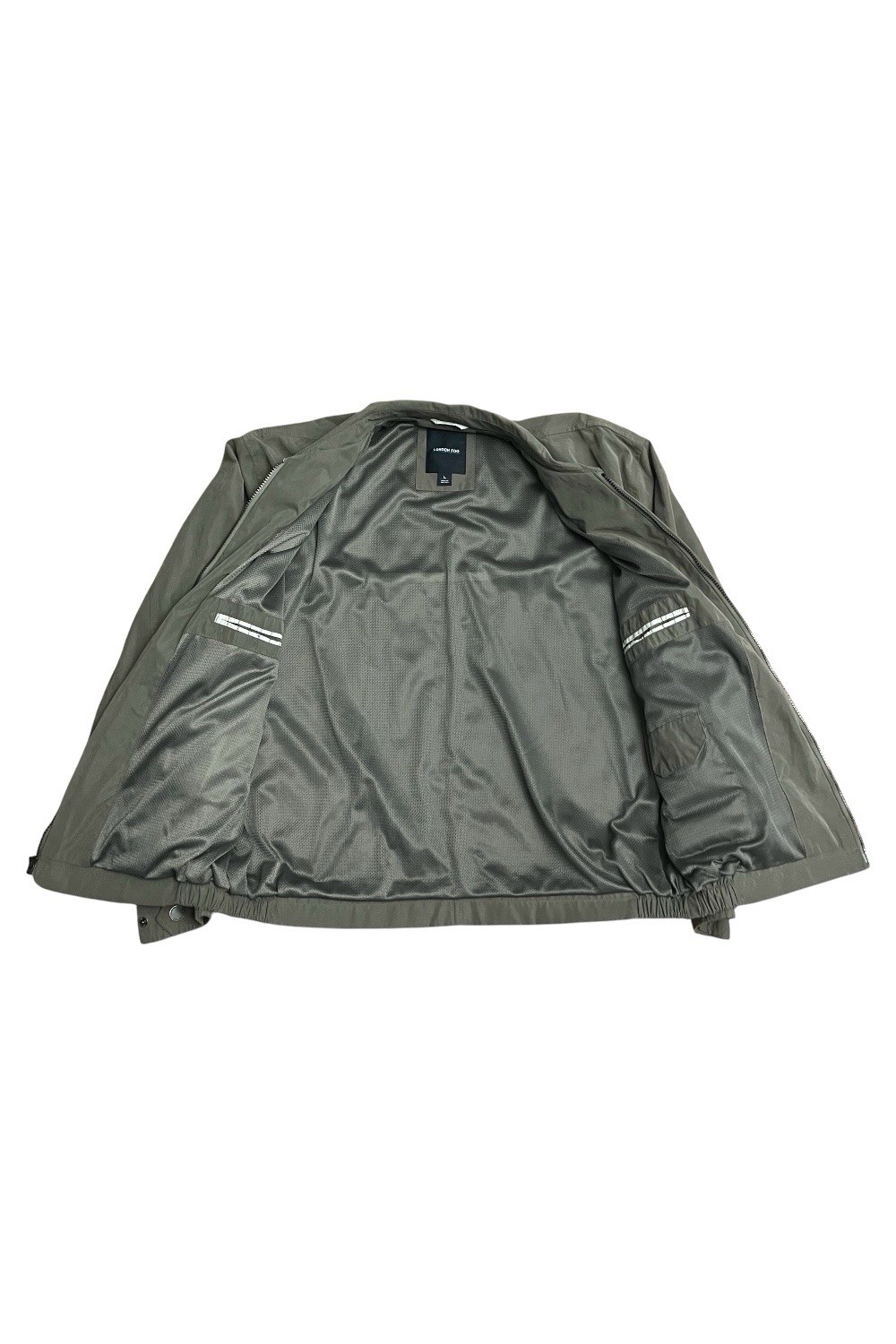London Fog Olive Harrington Jacket Golf Large