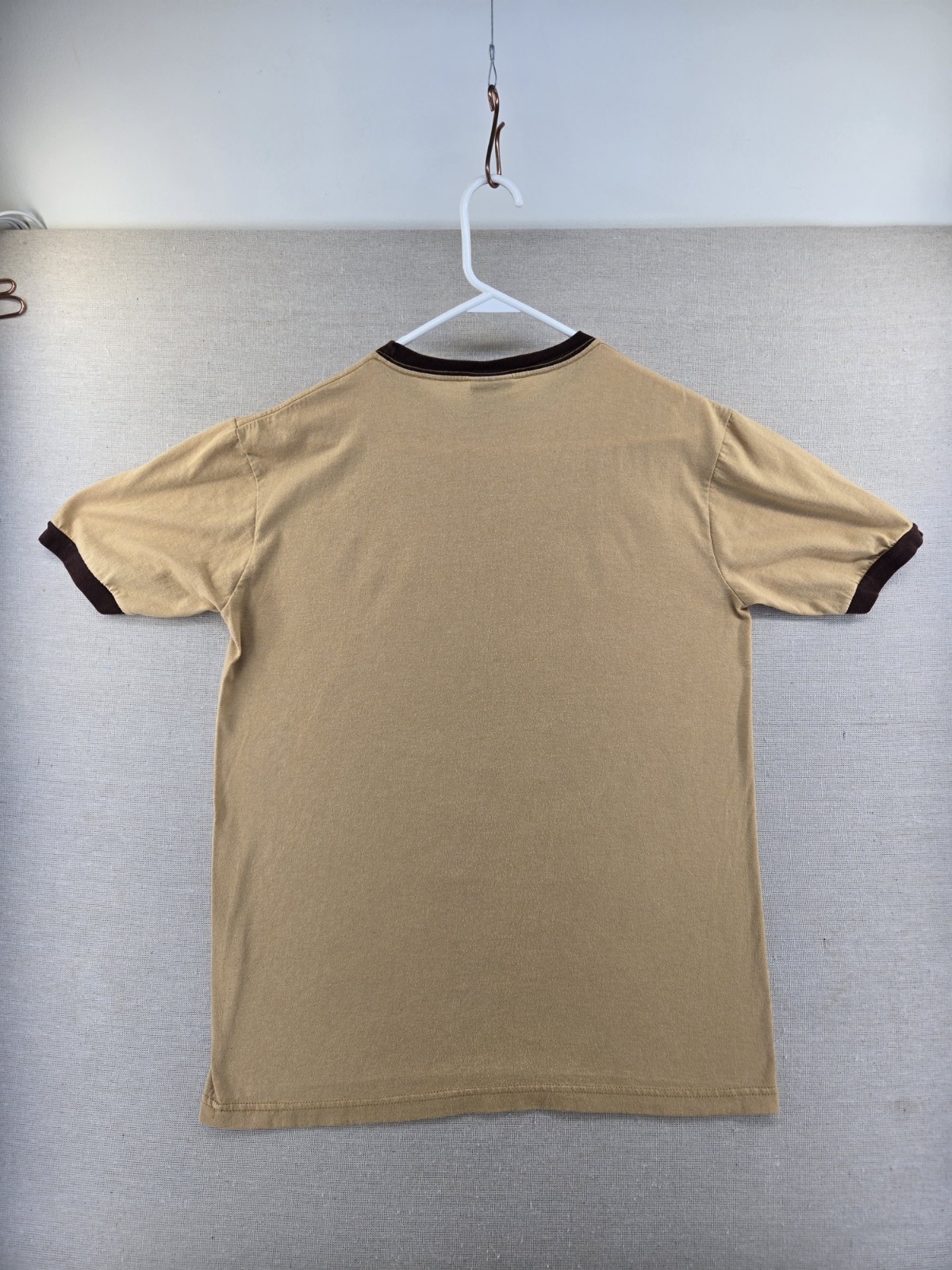 Vintage 2003 The Doors – Jim Morrison Rock Band Ringer Shirt Mens Medium Beige