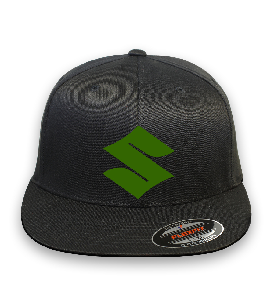 Suzuki Motorcycle Racing CURVED or FLAT BILL FLEXFIT HAT*FREE SHIPPING in BOX*