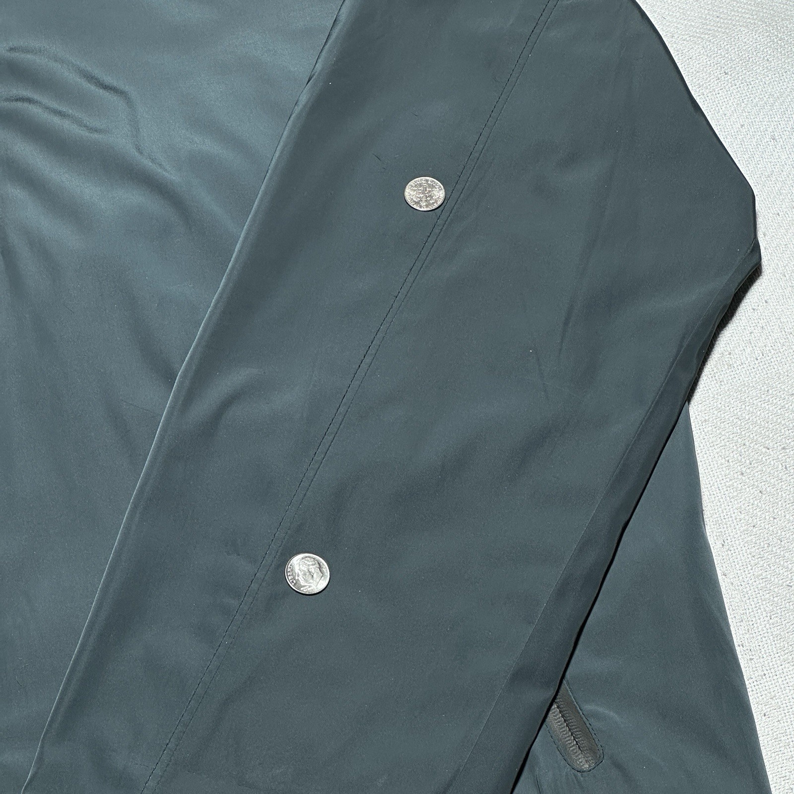 Tumi T-Tech Jacket Mens Size XL Full Zip Windbreaker Iridescent Dark Green