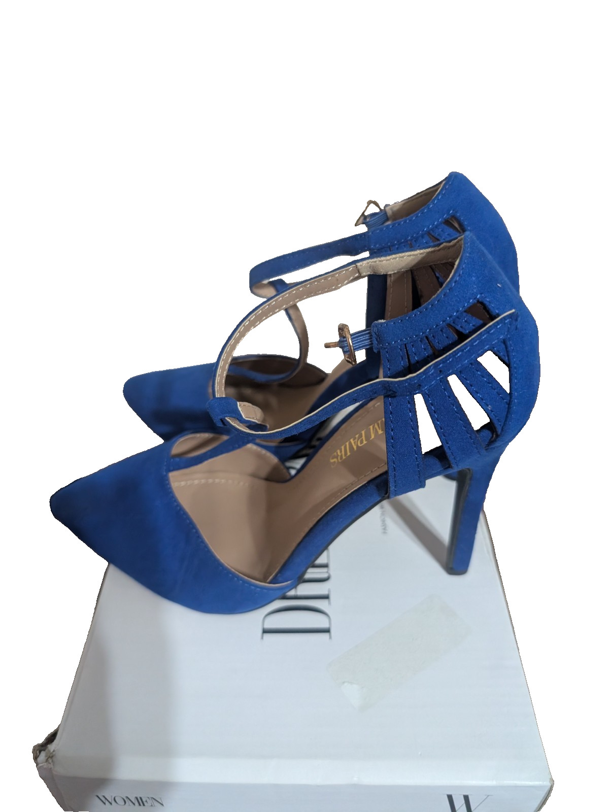 dream pairs heels size 7.5 blue