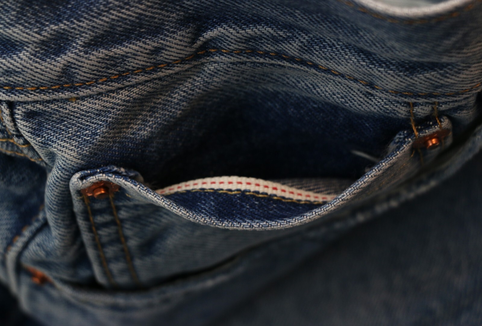 Levi’s Premium 501 Selvedge Jeans Slim Taper Men’s Sizes 100% Cotton Denim