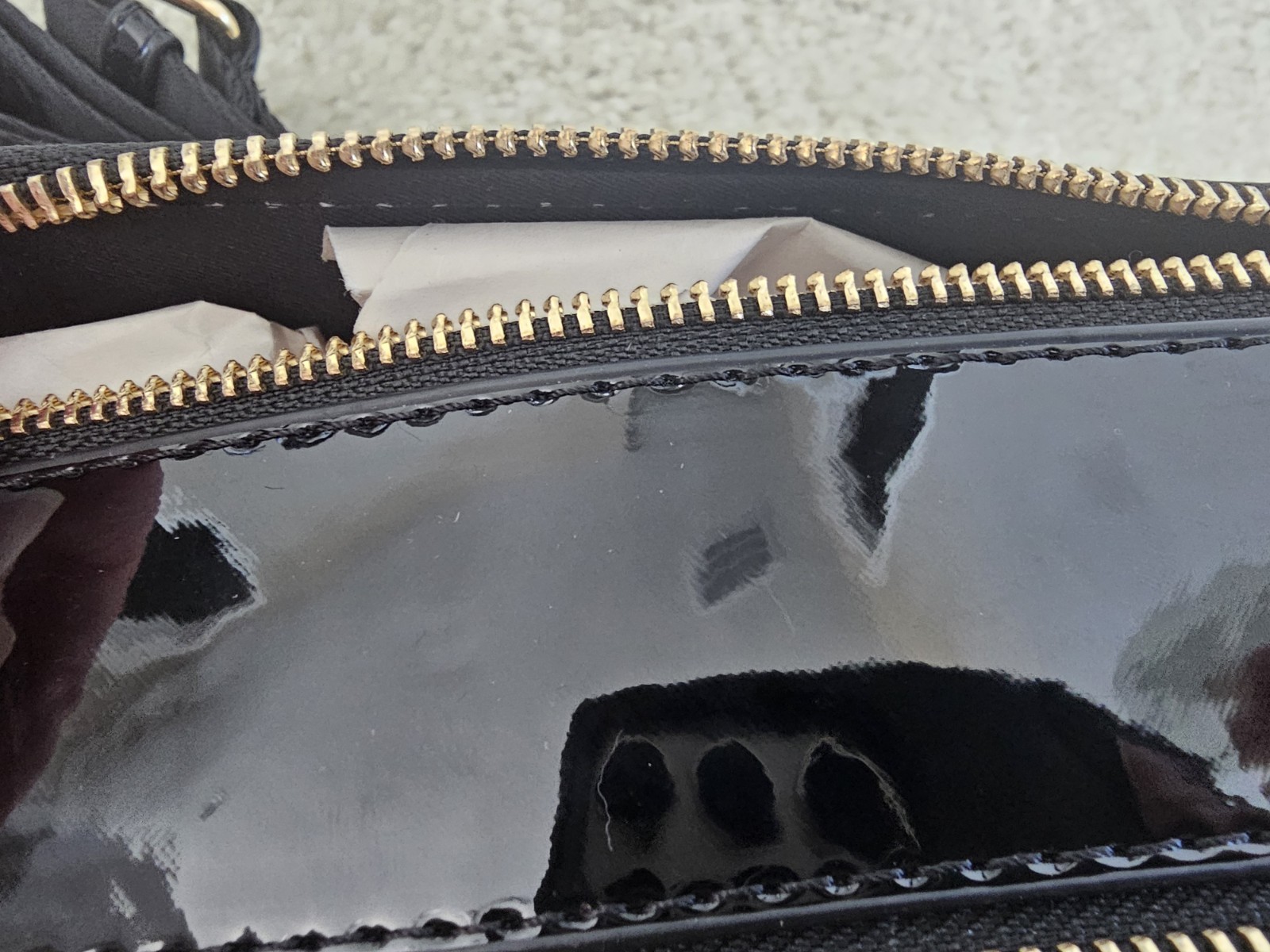 Valentino Orlandi Black Studded Crossbody Bag Zip Gold Hardware Detachable Strap