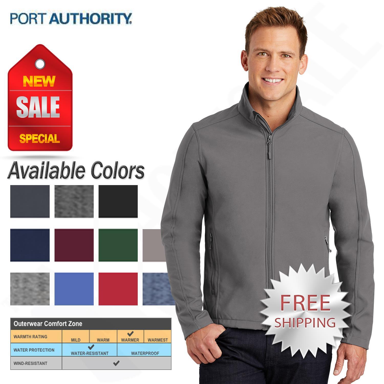 Port Authority Mens Core Soft Shell Water Resistant Jacket J317