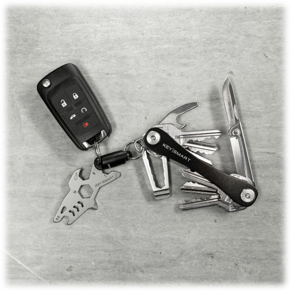 KeySmart Original Compact Key Holder in Gift Box (Black)
