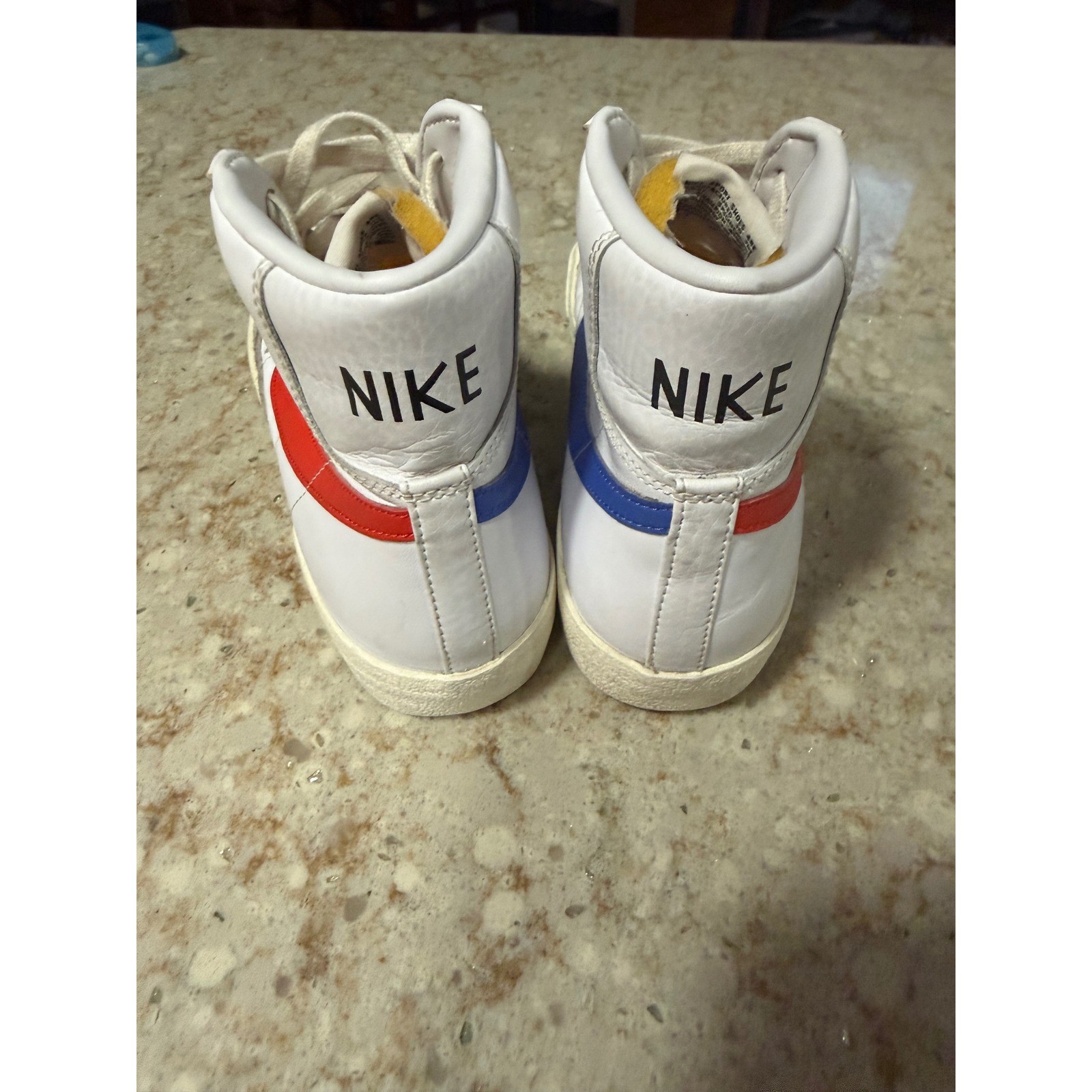 Nike Blazer Mid 77 Vintage White Red Blue BQ6806-117 Mens 8 Sneakers