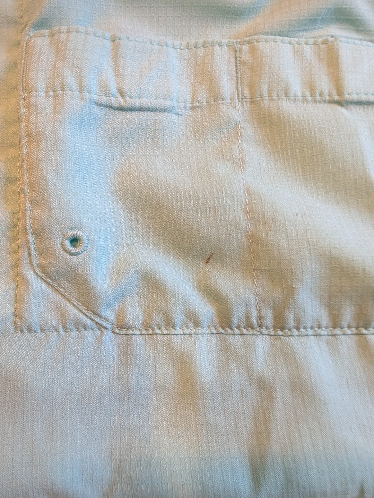 Columbia Tamiami Fishing Shirt Mens 2XL Tall XXL Light Blue PFG Omni Shade