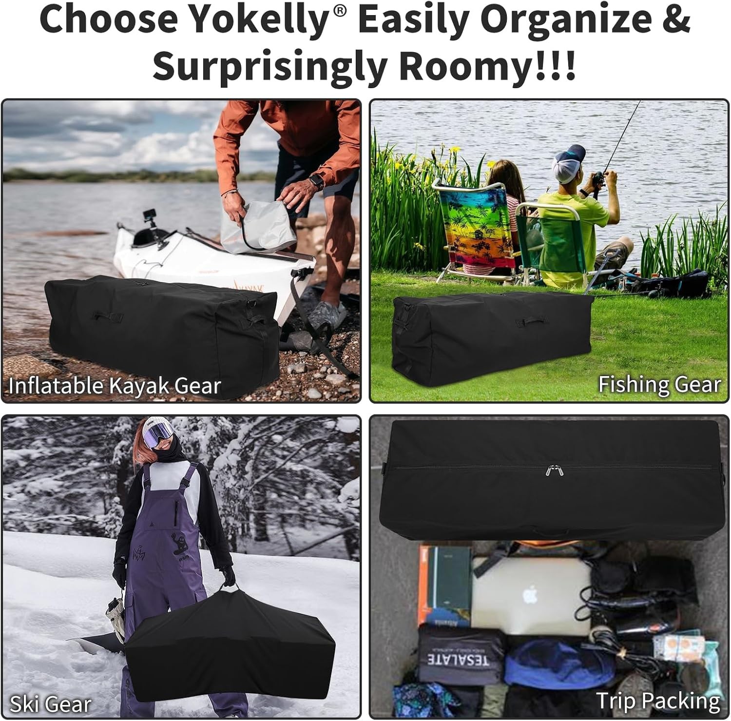 YoKelly 36 Inch Canvas Duffel Bag 100L Extra Large Luggage Duffle for Travel …