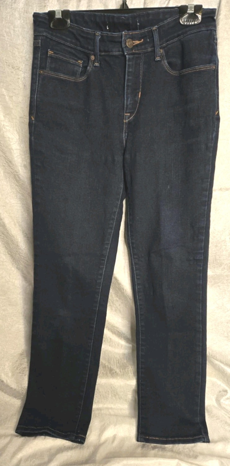LEVI Strauss & Co. Dark Blue Adjustable Waist 30W x 29L (10P – M) Womens…