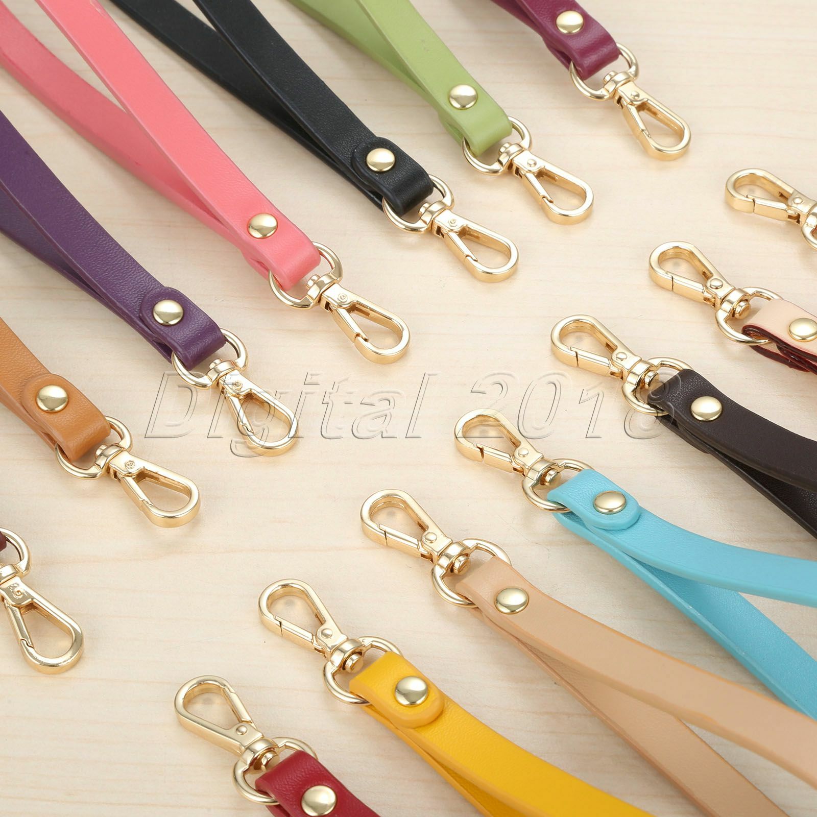 15*0.8cm Leather Short Straps Bag Accessories Wristlet Wrist Bag Strap Handle