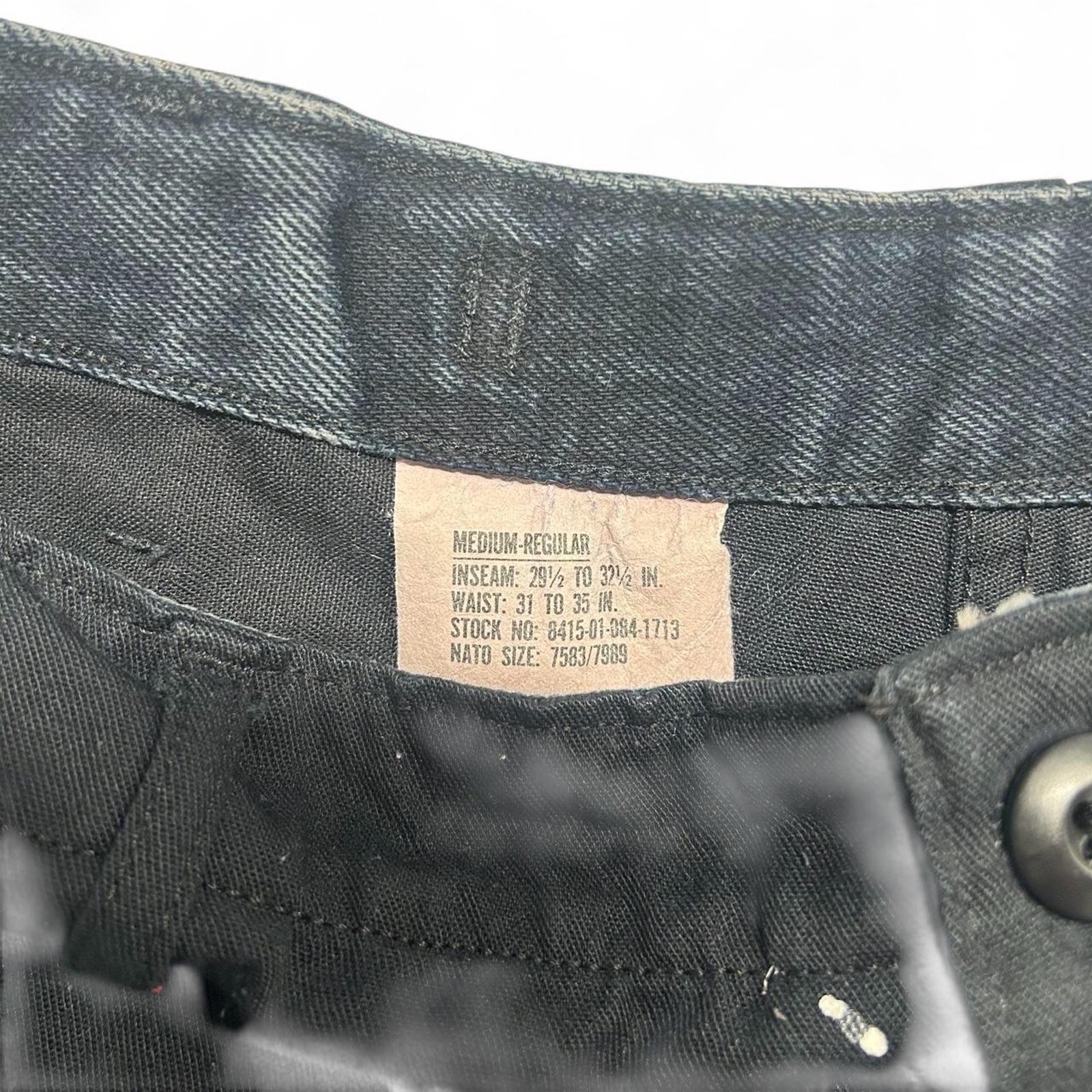 Vintage us military baggy black