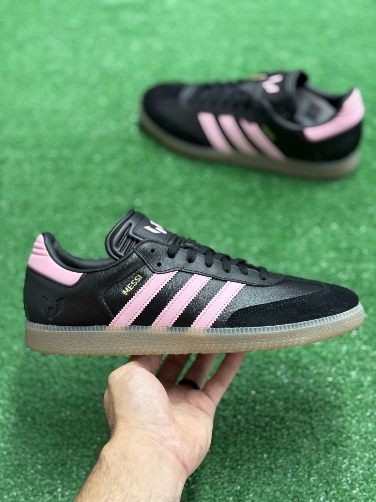 Adidas Samba Messi Black Gold Metallic Mens JP7845 NEW Multi Sz
