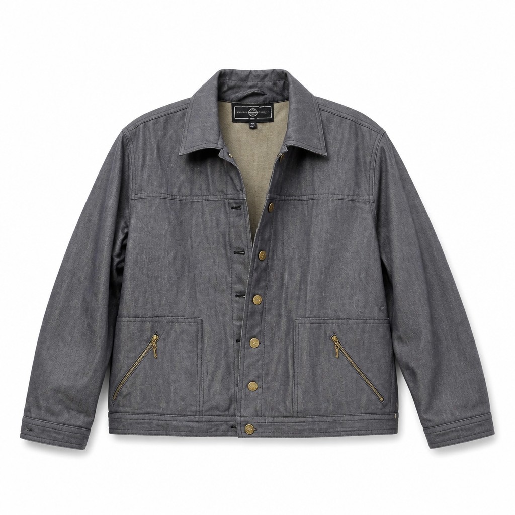 St John Sport By Marie Grey Denim Jacket Size M Old Money