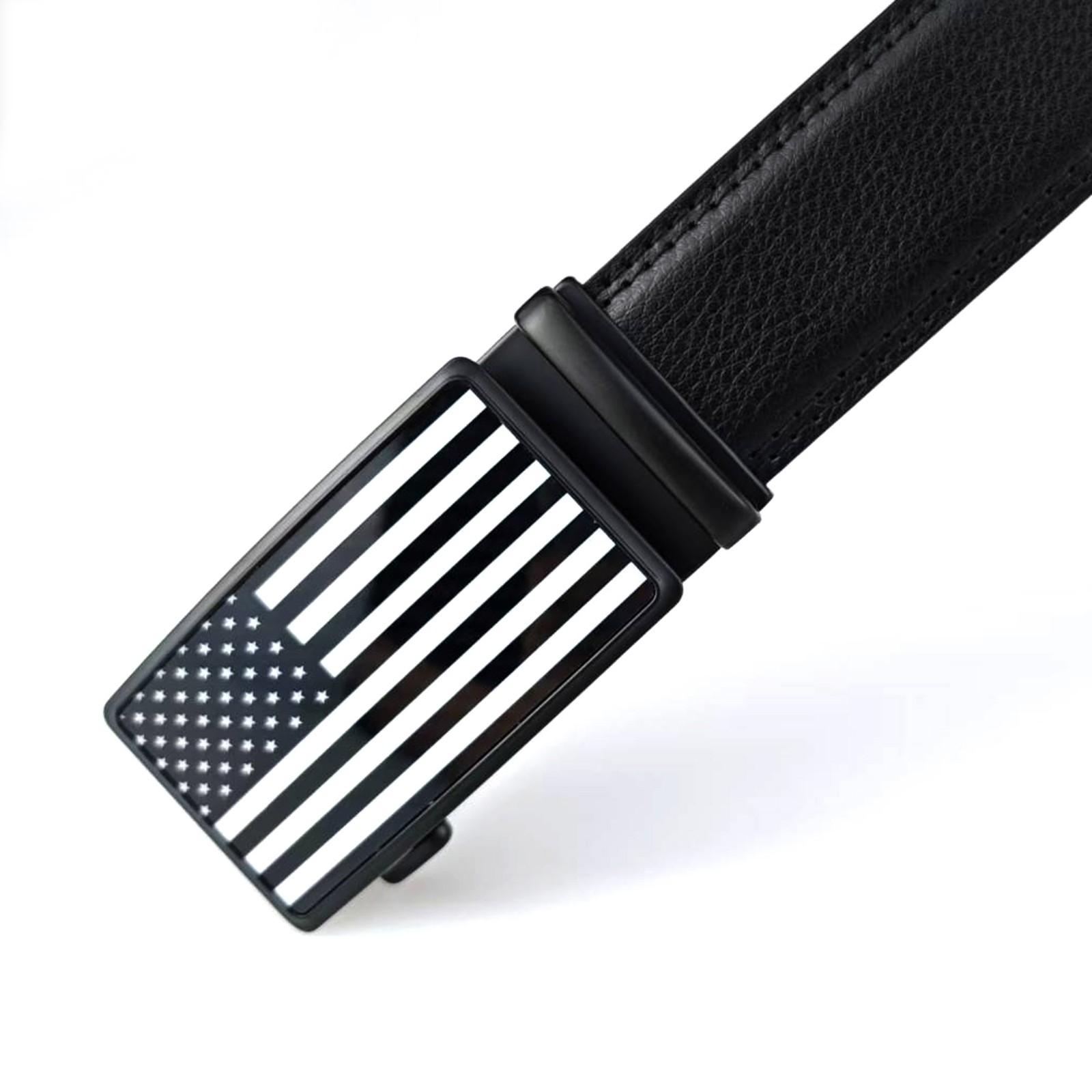 American Flag Belt for Men Black Nylon Ratchet Belts 4th of July Patriotic Decor