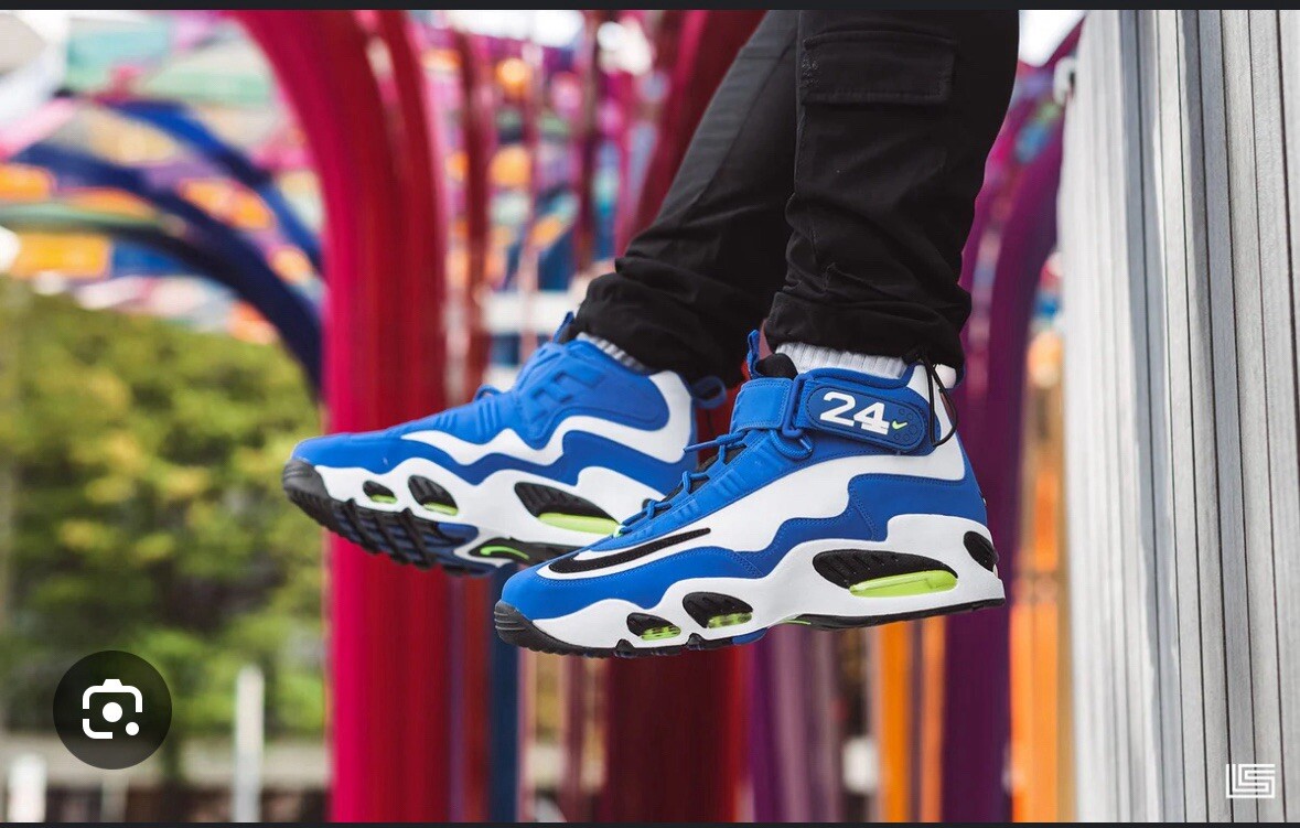 New 10.5 Nike Air Griffey Max 1 Varsity Royal Volt Sneakers 2021 DJ5161-400 Men
