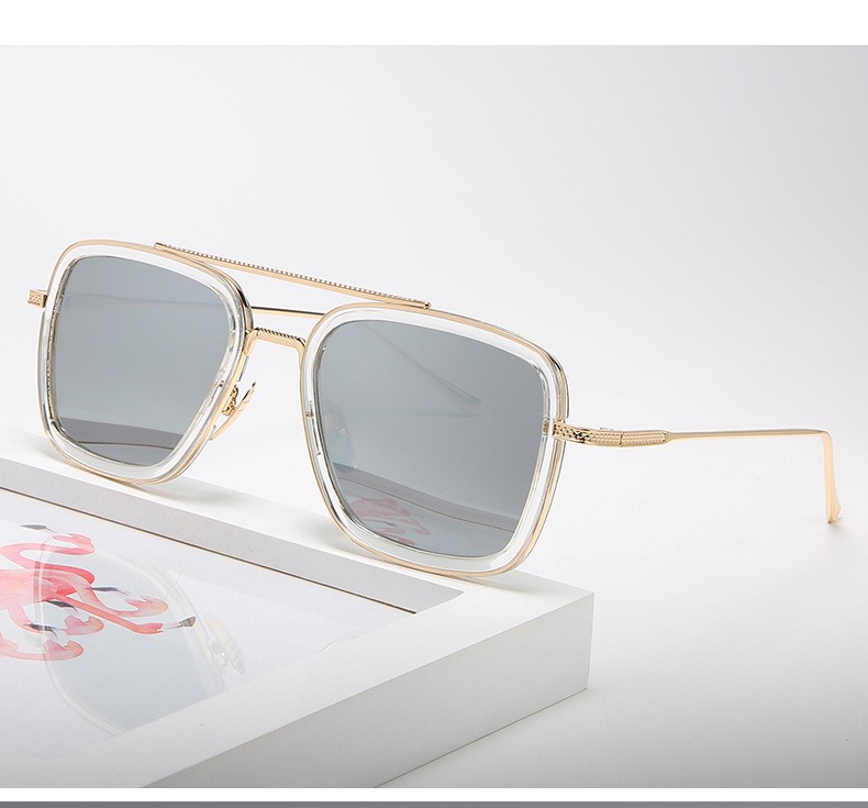 Fashion Square Sunglasses Mens Women Metal Retro Outdoor Sport Shade Glasses US