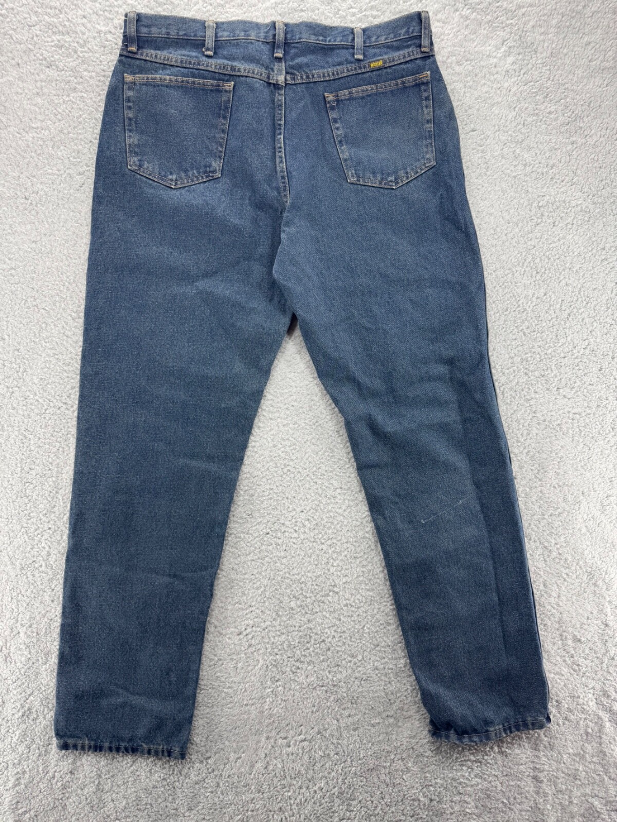 Rustler Men’s Relaxed Fit Denim Blue Jeans Cotton Pants Size 38×24 1087634TD