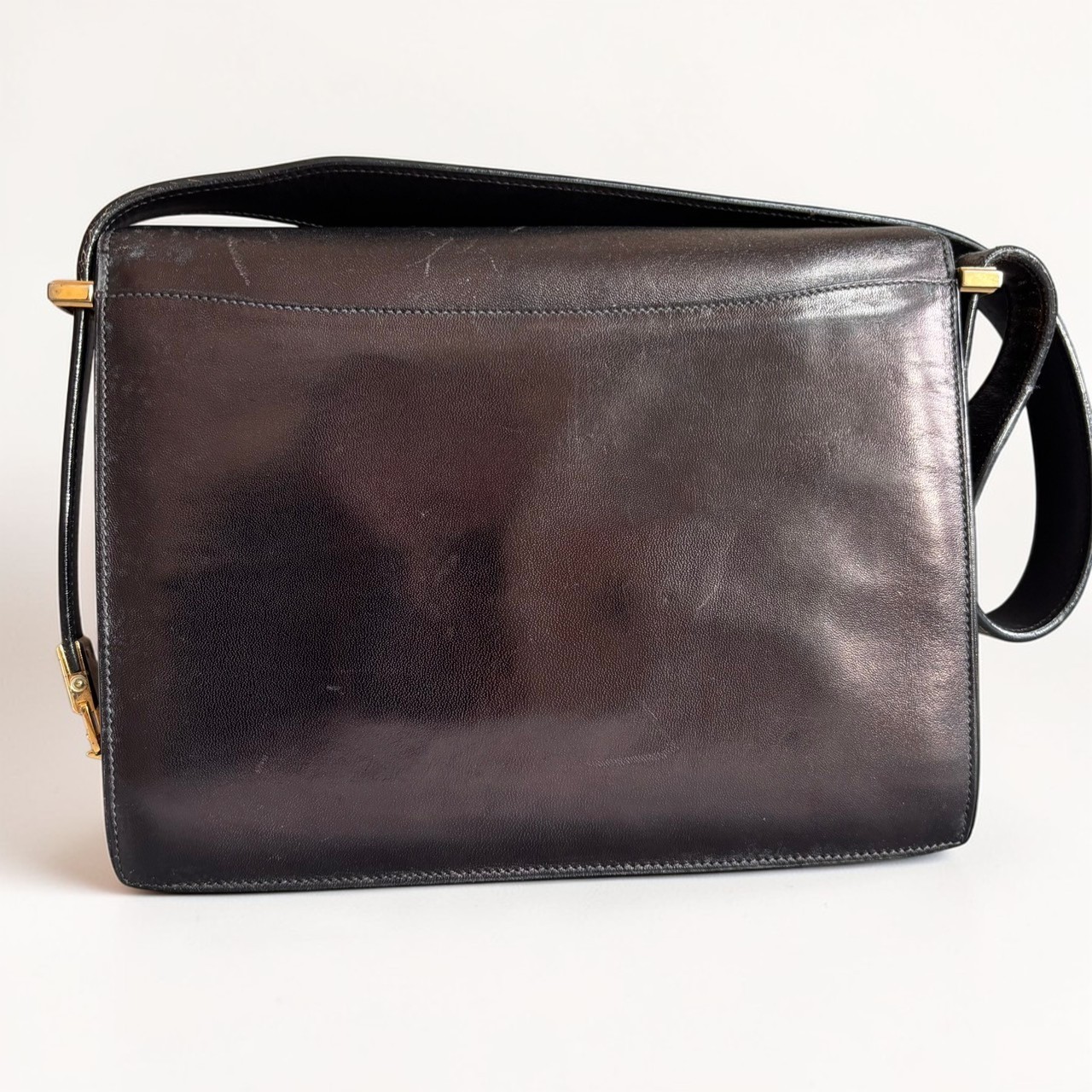 CELINE Shoulder Bag Horse Carriage Calf Leather Authentic