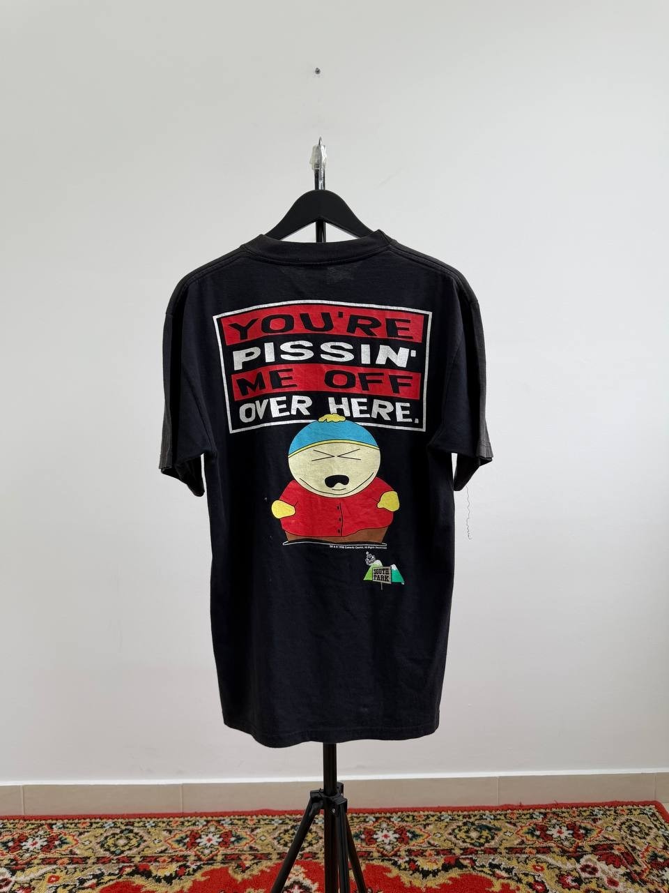 Rare Vintage 90s 1998 South Park Cartman Promo T-Shirt Graphic Tee Comedy Centra