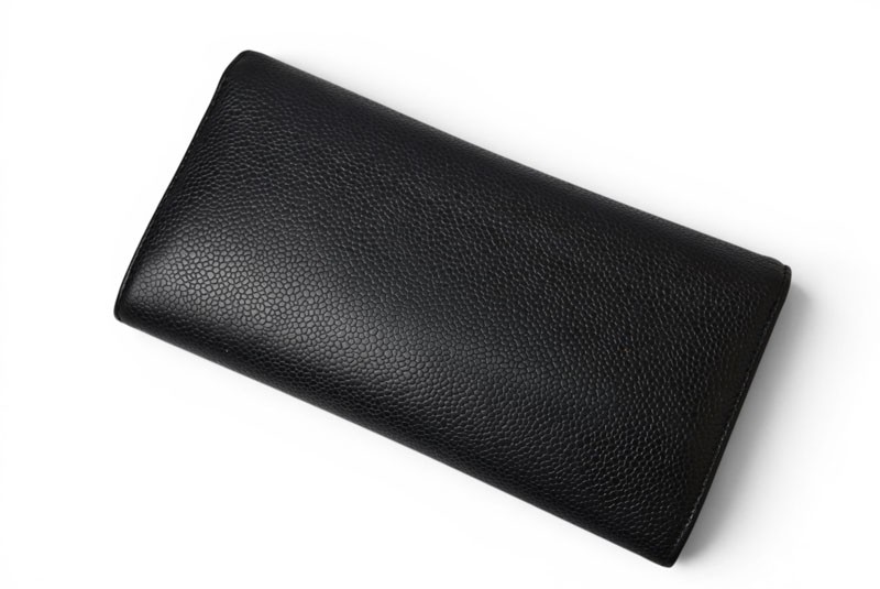 Chanel Authentic wallet A50070 Caviar Leather Black COCO