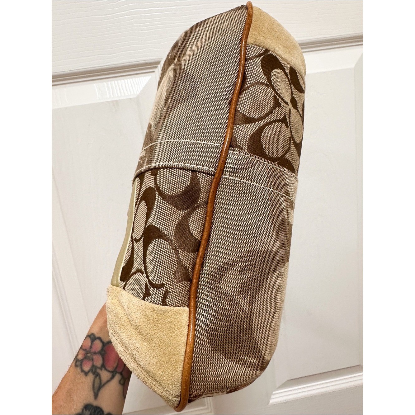 Coach Ergo Patchwork Hobo Shoulder Bag Zebra Cheetah Y2K