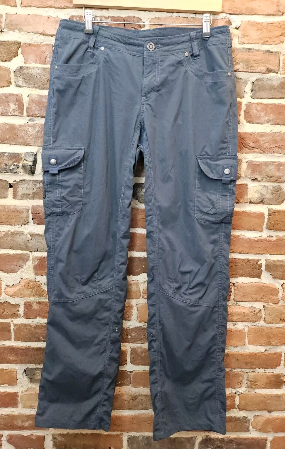 Kuhl Splash Roll Up Cargo Pant Capri Cargo Women’s Blue Gray Size 10 Short