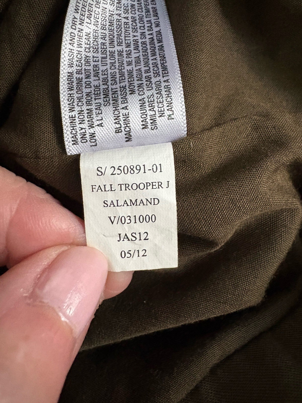 Old Navy Mens M Green Military Field Utility Jacket Pockets Epaulet Zip New