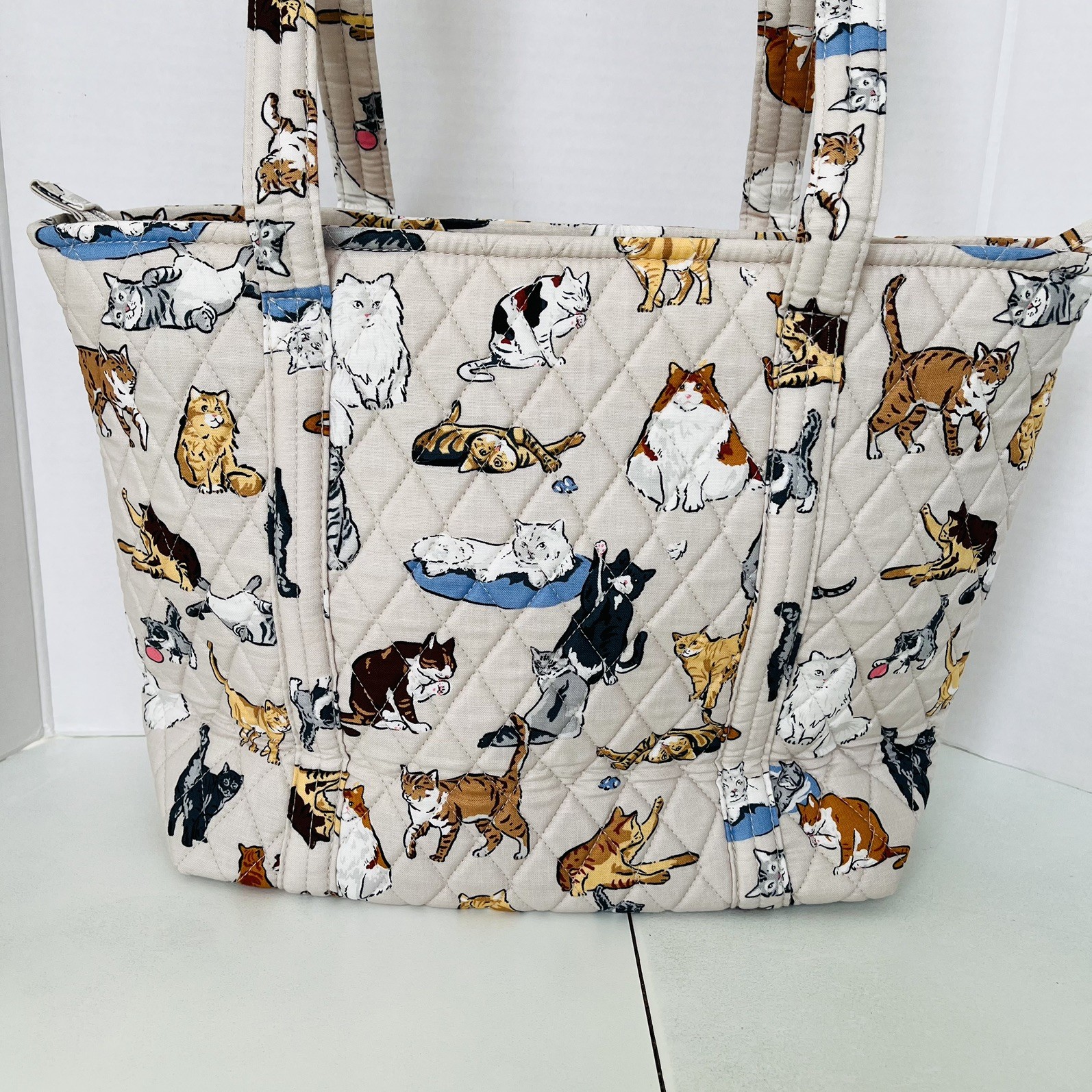 Vera Bradley Small Vera Tote A CAT’S LIFE ~ NWT