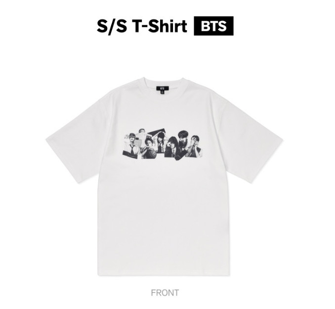 NWT Authentic BTS Airirang Member Face Photo T-Shirt White World Tour Pop UP
