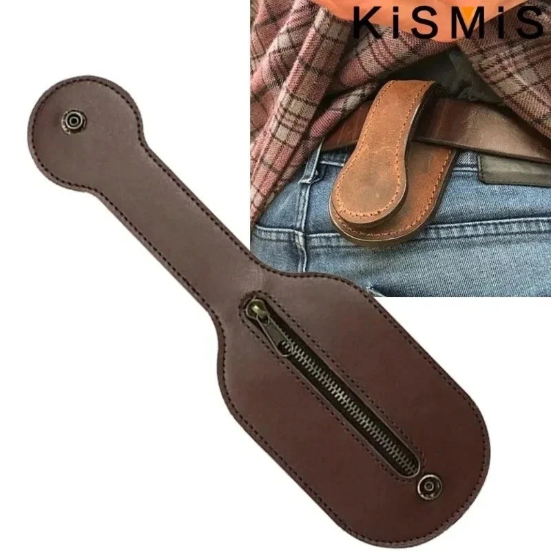 Men Leather Coin Purse Outdoor Utility Self-Defense Multi-Tool Wallet Women