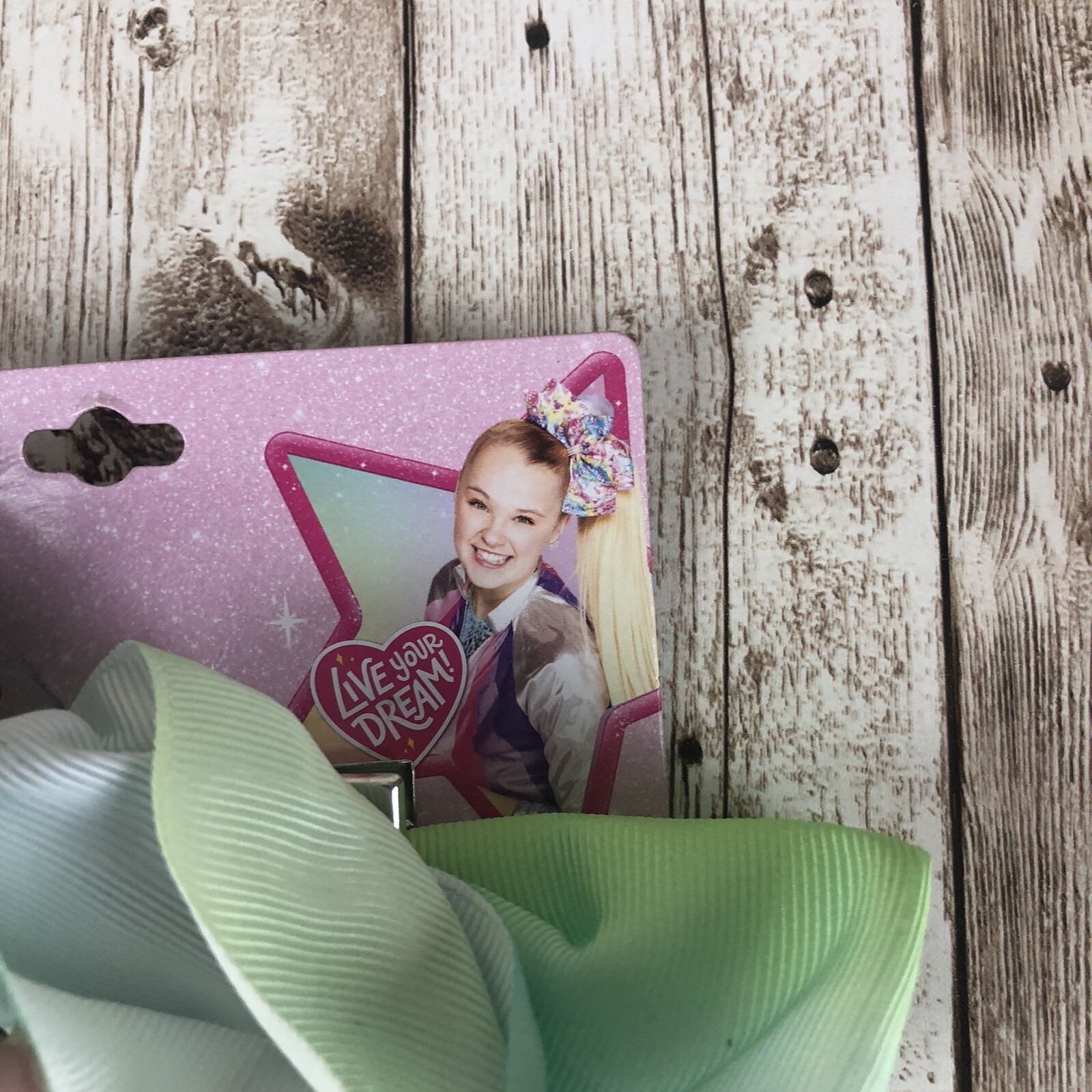 JoJo Siwa Hair Bow St Patrick Day Glitter Shamrock Green Alligator Clip New