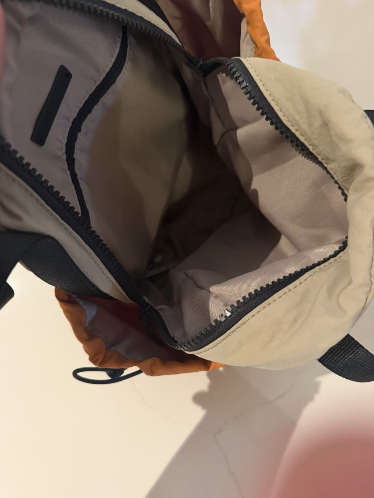 Lululemon Athletica Pack And Go Backpack- Orange/Tan/Black
