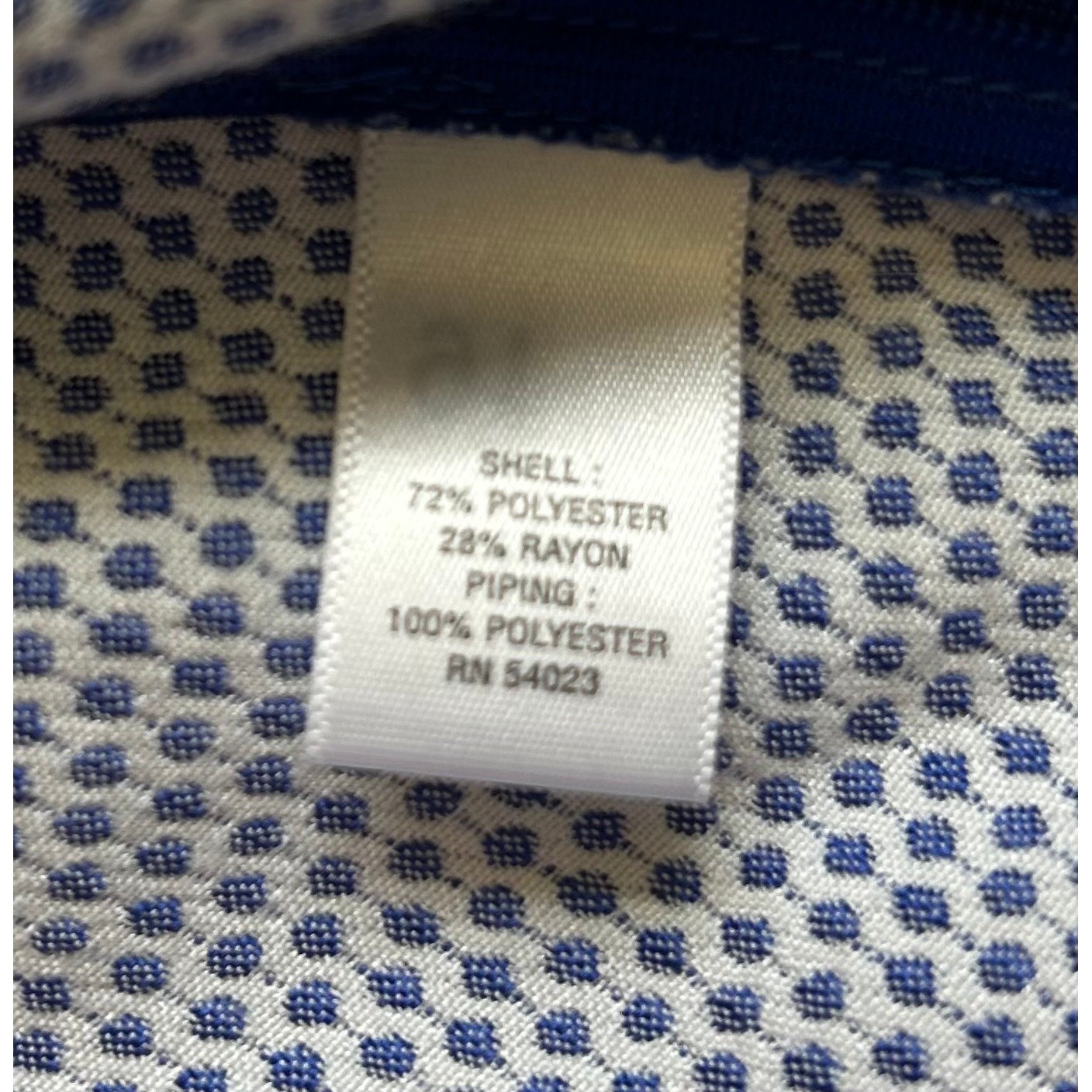 EUC Banana Republic Textured Riviera Blue White Sleeveless Peplum Top Size 2